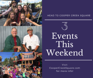 Three Events This Weekend
