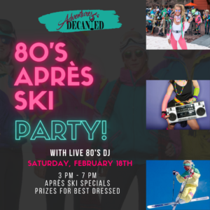 80's Apres Ski Party in Denver at Adrift